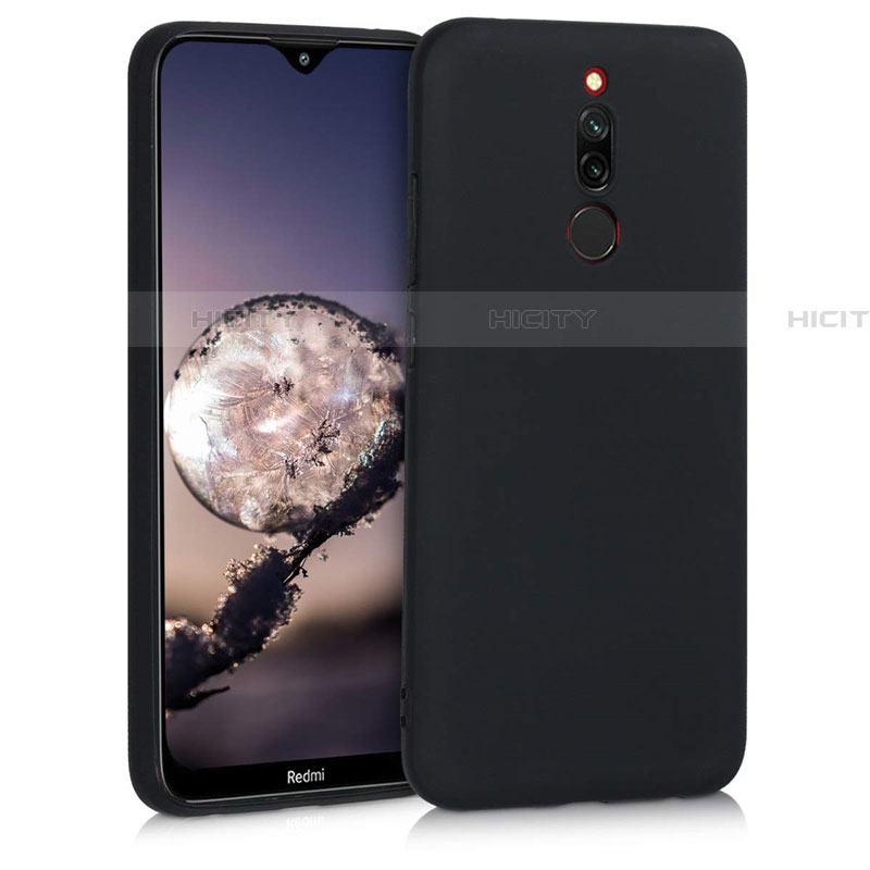 Xiaomi Redmi 8用360度 フルカバー極薄ソフトケース シリコンケース 耐衝撃 全面保護 バンパー S08 Xiaomi ブラック