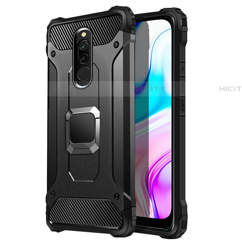 Xiaomi Redmi 8用ハイブリットバンパーケース プラスチック アンド指輪 マグネット式 S03 Xiaomi 