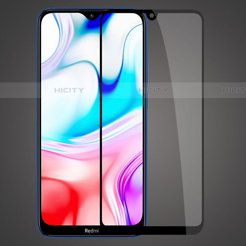 Xiaomi Redmi 8用強化ガラス フル液晶保護フィルム F02 Xiaomi ブラック