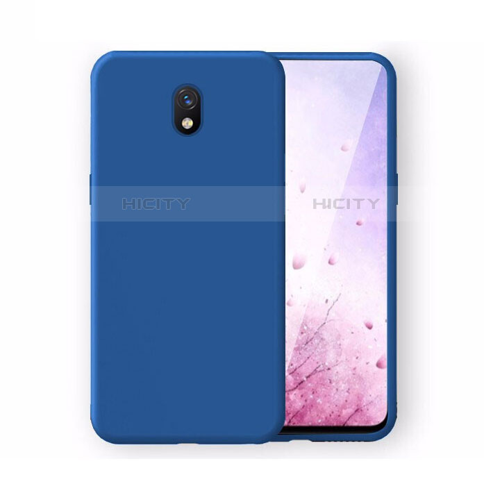 Xiaomi Redmi 8A用360度 フルカバー極薄ソフトケース シリコンケース 耐衝撃 全面保護 バンパー S06 Xiaomi ネイビー