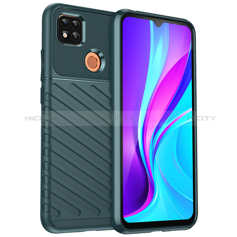 Xiaomi Redmi 9 Activ用シリコンケース ソフトタッチラバー ツイル カバー MF1 Xiaomi グリーン