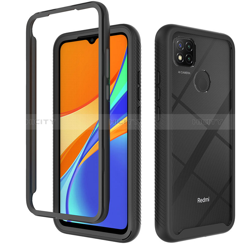 Xiaomi Redmi 9 Activ用360度 フルカバー ハイブリットバンパーケース クリア透明 プラスチック カバー ZJ4 Xiaomi 