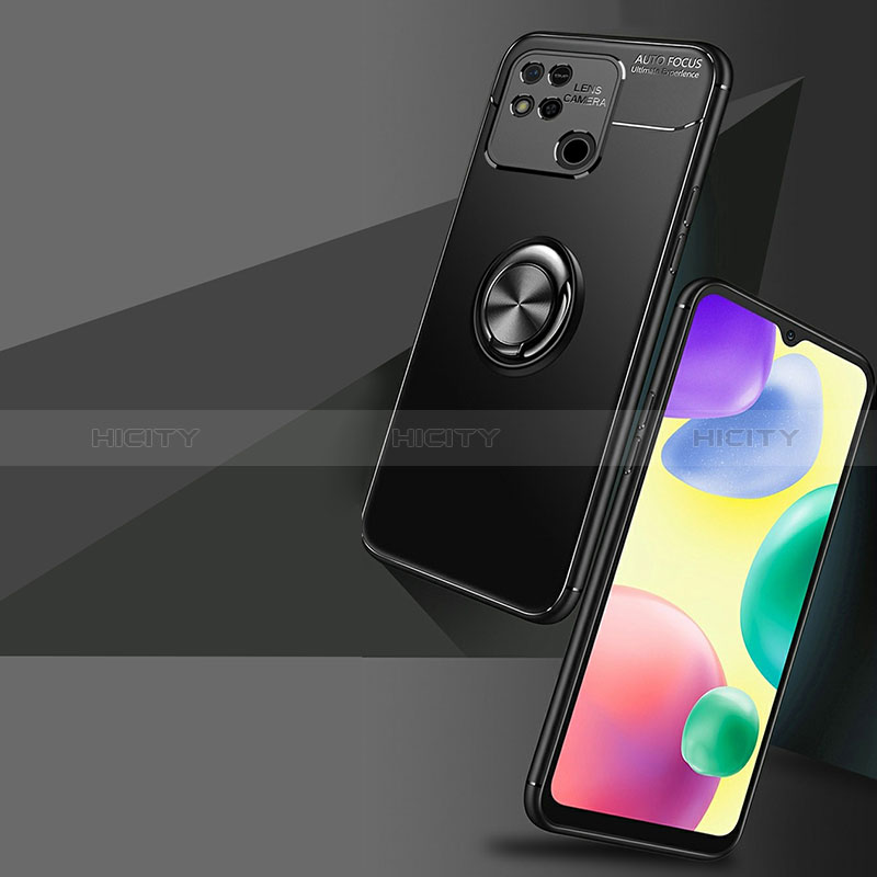 Xiaomi Redmi 9 Activ用極薄ソフトケース シリコンケース 耐衝撃 全面保護 アンド指輪 マグネット式 バンパー SD3 Xiaomi 