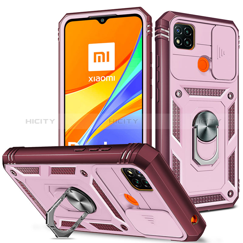 Xiaomi Redmi 9 Activ用ハイブリットバンパーケース プラスチック アンド指輪 マグネット式 MQ5 Xiaomi 