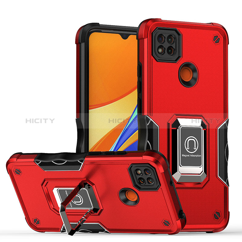 Xiaomi Redmi 9 Activ用ハイブリットバンパーケース プラスチック アンド指輪 マグネット式 QW1 Xiaomi 