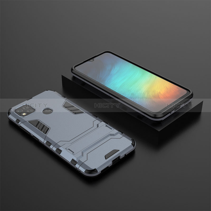 Xiaomi Redmi 9 Activ用ハイブリットバンパーケース スタンド プラスチック 兼シリコーン カバー KC1 Xiaomi 