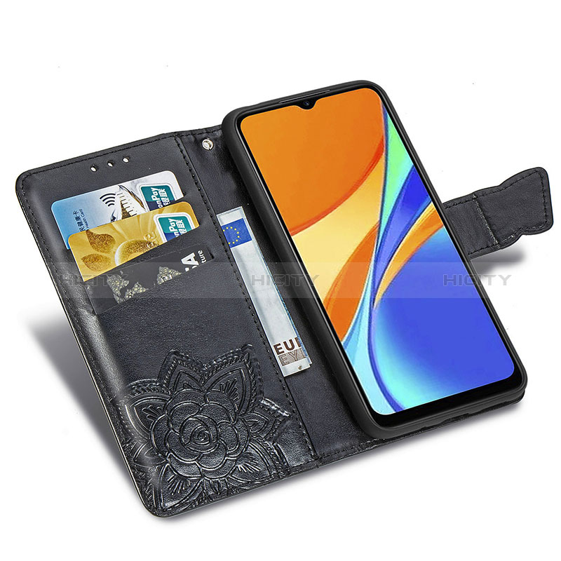 Xiaomi Redmi 9 Activ用手帳型 レザーケース スタンド バタフライ 蝶 カバー Xiaomi 