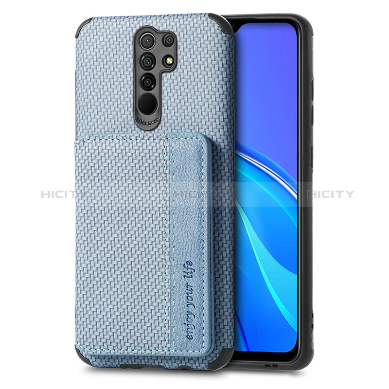 Xiaomi Redmi 9用極薄ソフトケース シリコンケース 耐衝撃 全面保護 マグネット式 バンパー S02D Xiaomi ネイビー