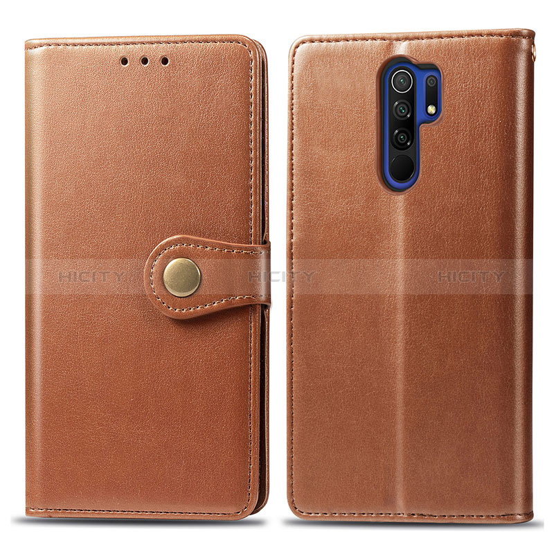 Xiaomi Redmi 9用手帳型 レザーケース スタンド カバー S05D Xiaomi ブラウン