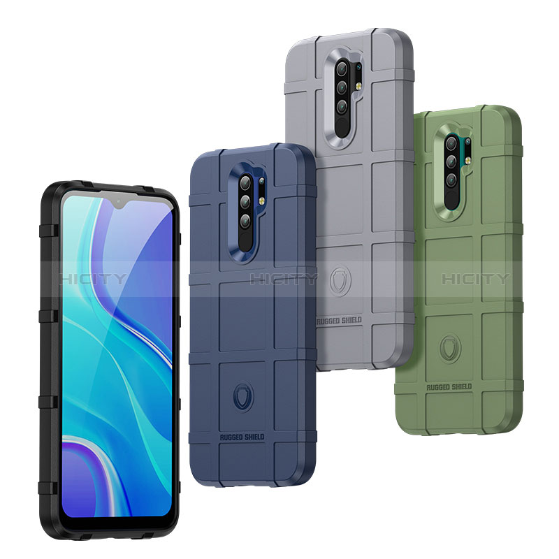 Xiaomi Redmi 9用360度 フルカバー極薄ソフトケース シリコンケース 耐衝撃 全面保護 バンパー J01S Xiaomi 