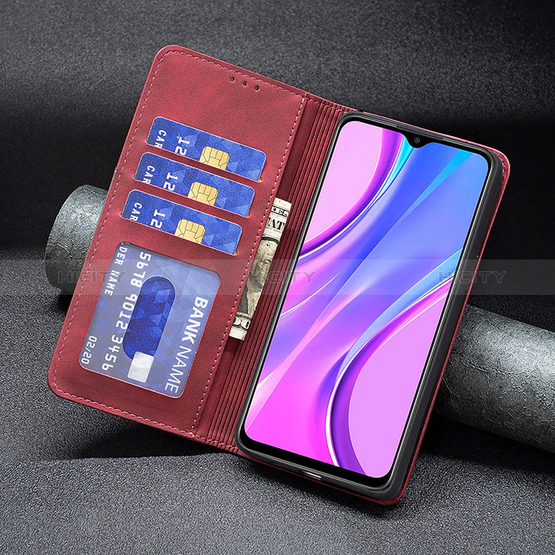 Xiaomi Redmi 9用手帳型 レザーケース スタンド カバー B02F Xiaomi 