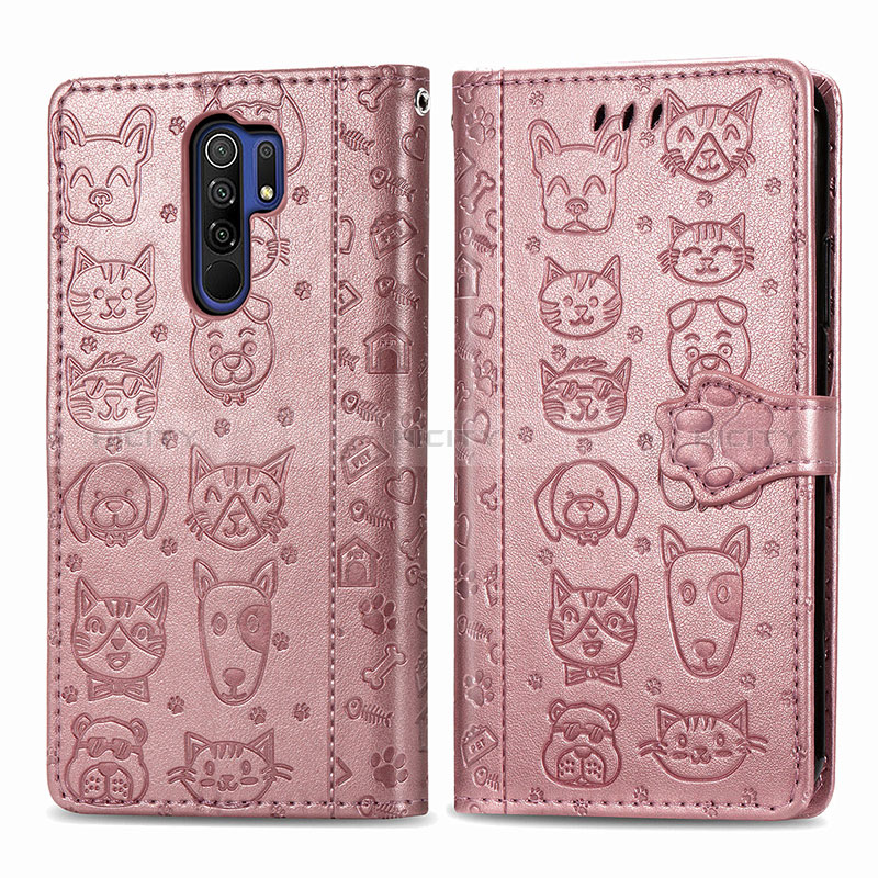 Xiaomi Redmi 9用手帳型 レザーケース スタンド パターン カバー S03D Xiaomi 