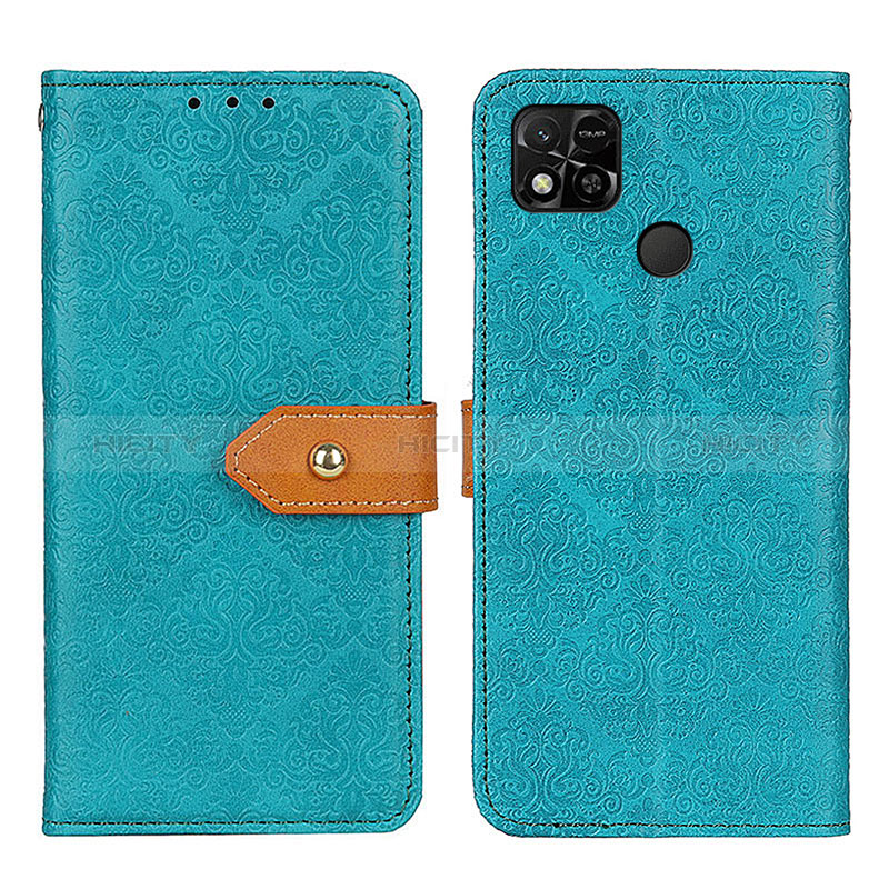 Xiaomi Redmi 9 India用手帳型 レザーケース スタンド カバー K05Z Xiaomi グリーン