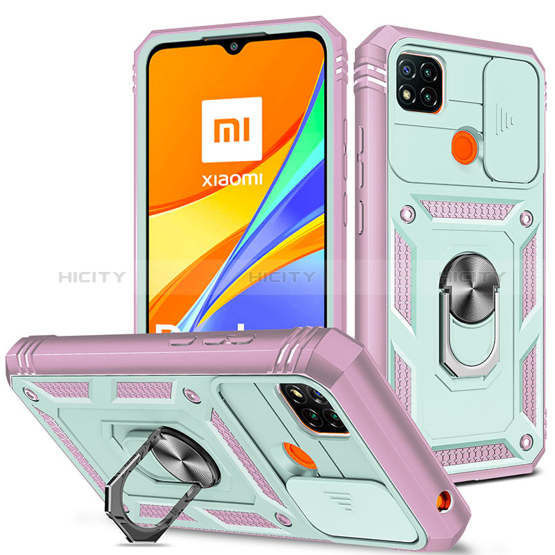 Xiaomi Redmi 9 India用ハイブリットバンパーケース プラスチック アンド指輪 マグネット式 MQ5 Xiaomi マルチカラー