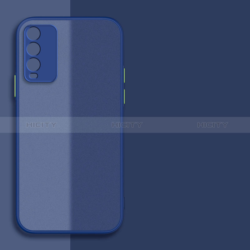 Xiaomi Redmi 9 Power用ハイブリットバンパーケース クリア透明 プラスチック カバー P01 Xiaomi ネイビー