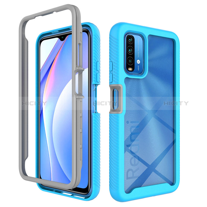 Xiaomi Redmi 9 Power用360度 フルカバー ハイブリットバンパーケース クリア透明 プラスチック カバー ZJ4 Xiaomi 