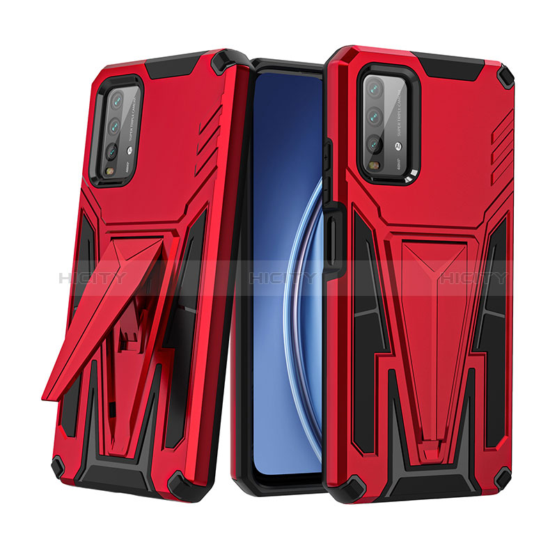 Xiaomi Redmi 9 Power用ハイブリットバンパーケース スタンド プラスチック 兼シリコーン カバー MQ1 Xiaomi 