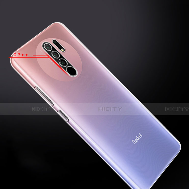 Xiaomi Redmi 9 Prime India用極薄ソフトケース シリコンケース 耐衝撃 全面保護 クリア透明 カバー Xiaomi クリア