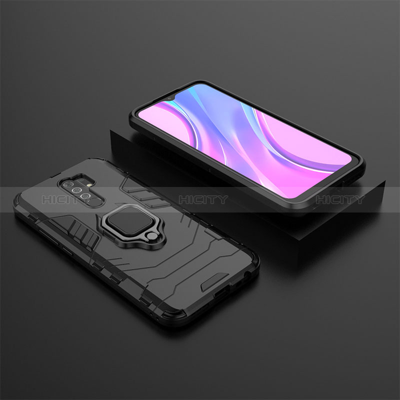 Xiaomi Redmi 9 Prime India用ハイブリットバンパーケース プラスチック アンド指輪 マグネット式 KC1 Xiaomi 