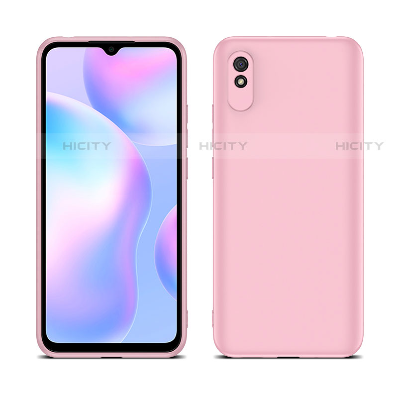 Xiaomi Redmi 9A用360度 フルカバー極薄ソフトケース シリコンケース 耐衝撃 全面保護 バンパー C01 Xiaomi ピンク