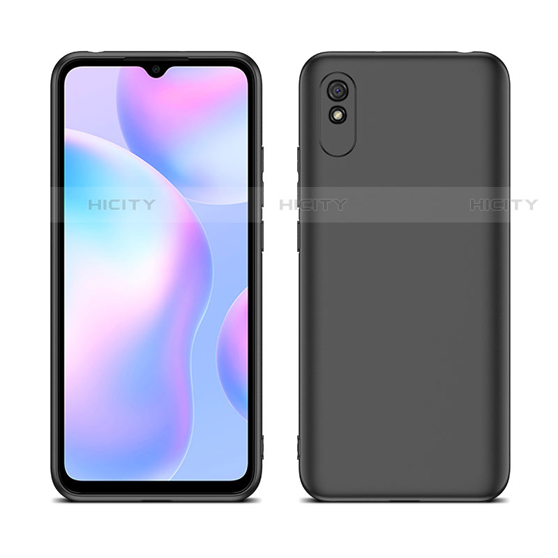 Xiaomi Redmi 9A用360度 フルカバー極薄ソフトケース シリコンケース 耐衝撃 全面保護 バンパー C01 Xiaomi ブラック