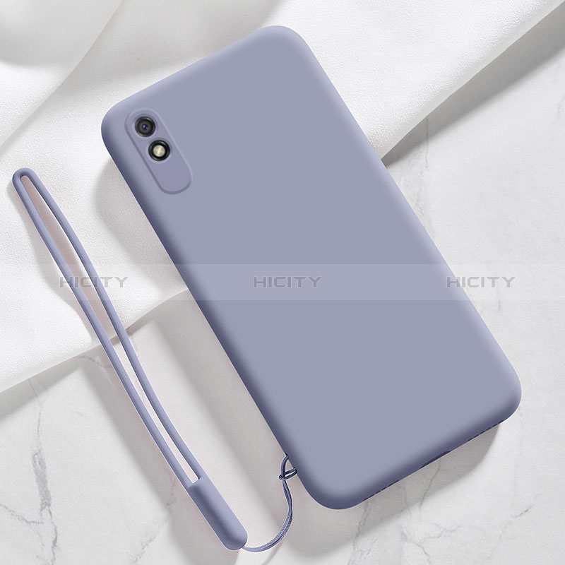 Xiaomi Redmi 9A用360度 フルカバー極薄ソフトケース シリコンケース 耐衝撃 全面保護 バンパー YK1 Xiaomi ラベンダーグレー