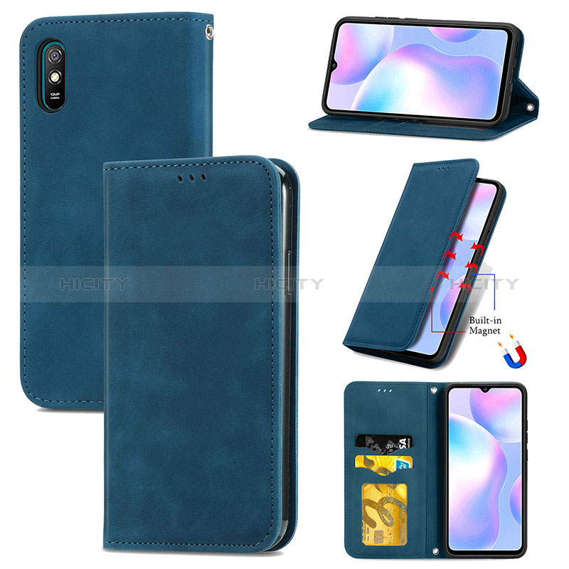 Xiaomi Redmi 9A用手帳型 レザーケース スタンド カバー S04D Xiaomi 