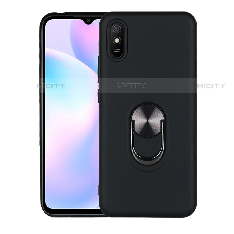 Xiaomi Redmi 9A用極薄ソフトケース シリコンケース 耐衝撃 全面保護 アンド指輪 マグネット式 バンパー T03 Xiaomi 