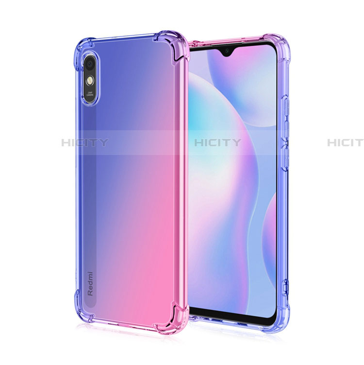 Xiaomi Redmi 9AT用極薄ソフトケース シリコンケース 耐衝撃 全面保護 クリア透明 S01 Xiaomi ネイビー