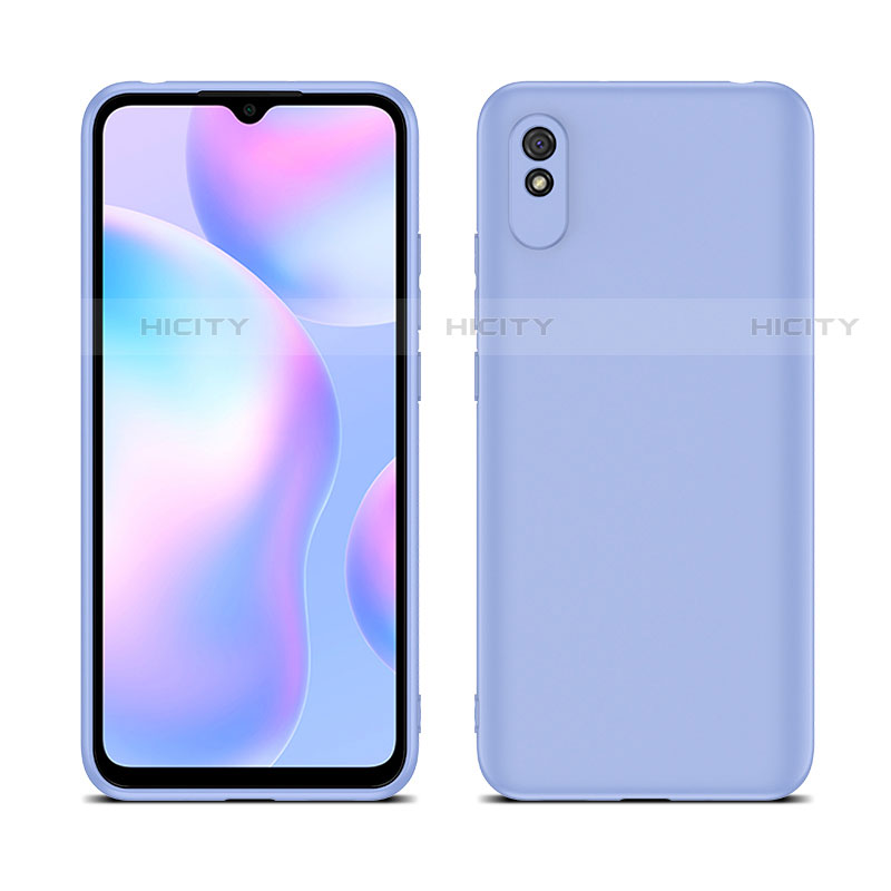 Xiaomi Redmi 9AT用360度 フルカバー極薄ソフトケース シリコンケース 耐衝撃 全面保護 バンパー C01 Xiaomi ラベンダー