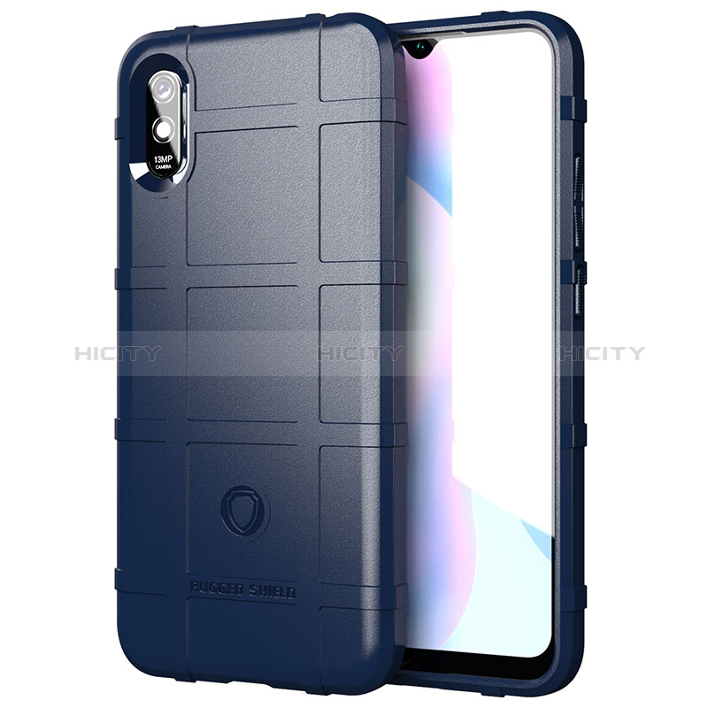 Xiaomi Redmi 9AT用360度 フルカバー極薄ソフトケース シリコンケース 耐衝撃 全面保護 バンパー J01S Xiaomi ネイビー