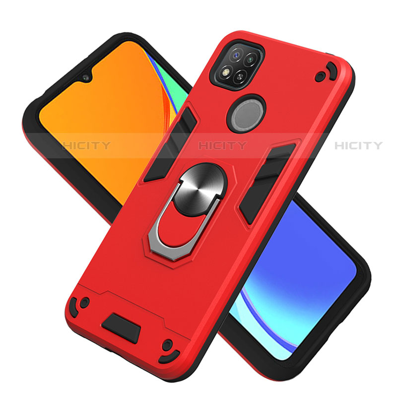 Xiaomi Redmi 9C用ハイブリットバンパーケース プラスチック アンド指輪 マグネット式 S01 Xiaomi 