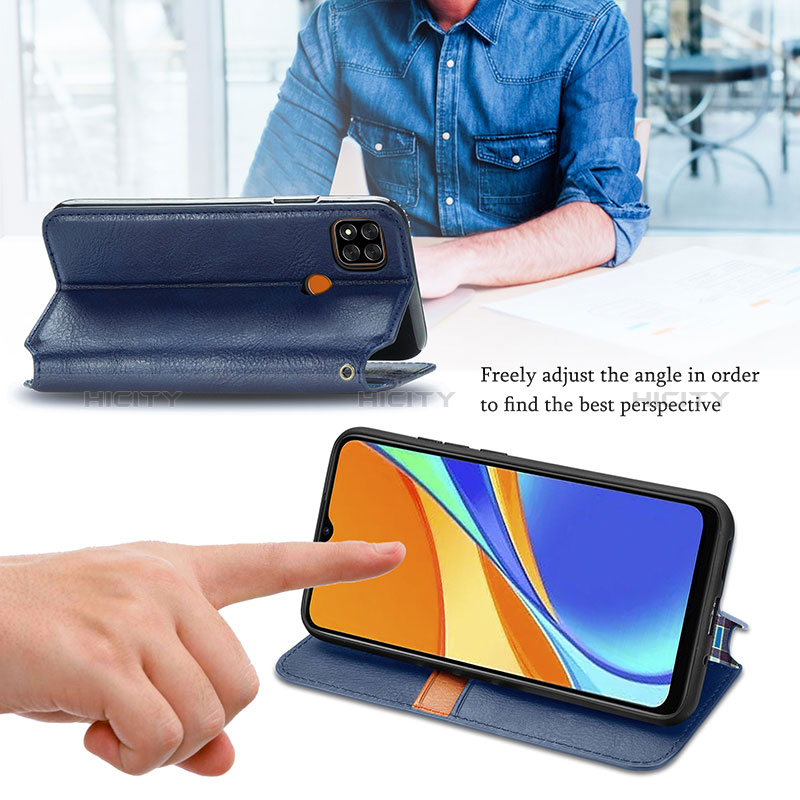 Xiaomi Redmi 9C用手帳型 レザーケース スタンド カバー S01D Xiaomi 