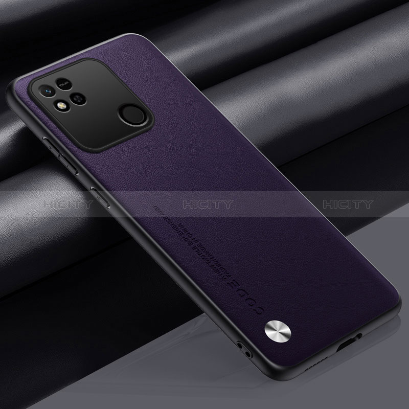 Xiaomi Redmi 9C NFC用ケース 高級感 手触り良いレザー柄 S02 Xiaomi パープル