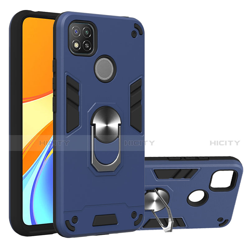 Xiaomi Redmi 9C NFC用ハイブリットバンパーケース プラスチック アンド指輪 マグネット式 S01 Xiaomi 