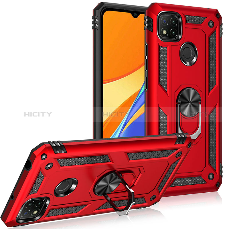 Xiaomi Redmi 9C NFC用ハイブリットバンパーケース プラスチック アンド指輪 マグネット式 MQ3 Xiaomi 