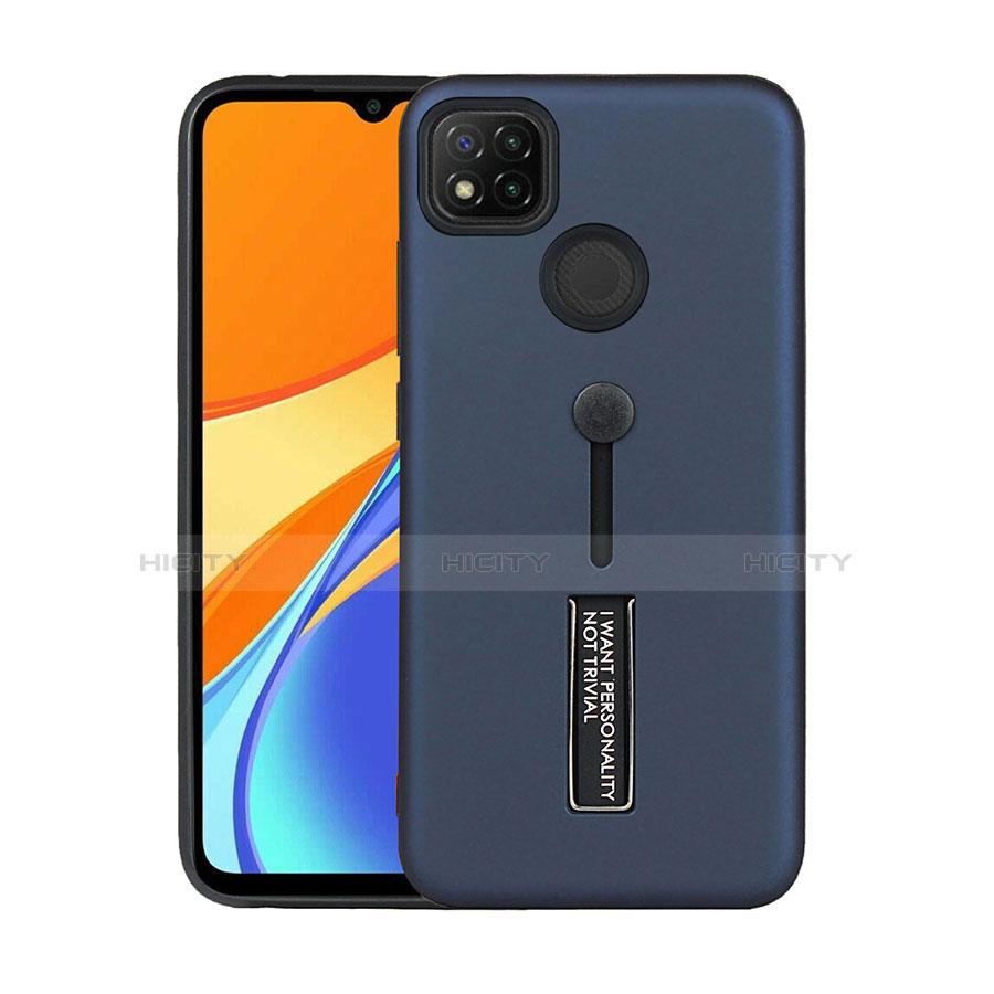 Xiaomi Redmi 9C NFC用ハイブリットバンパーケース スタンド プラスチック 兼シリコーン カバー A03 Xiaomi 