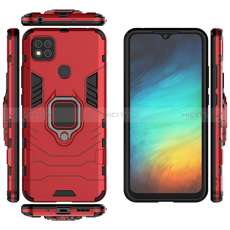 Xiaomi Redmi 9C NFC用ハイブリットバンパーケース プラスチック アンド指輪 マグネット式 KC2 Xiaomi 