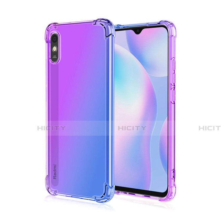 Xiaomi Redmi 9i用極薄ソフトケース シリコンケース 耐衝撃 全面保護 クリア透明 S01 Xiaomi パープル