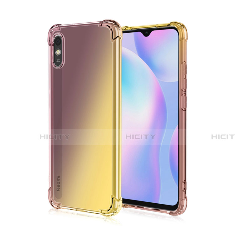 Xiaomi Redmi 9i用極薄ソフトケース シリコンケース 耐衝撃 全面保護 クリア透明 S01 Xiaomi ブラウン