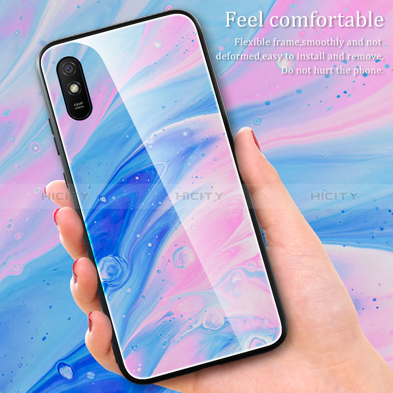 Xiaomi Redmi 9i用ハイブリットバンパーケース プラスチック パターン 鏡面 カバー JM1 Xiaomi 