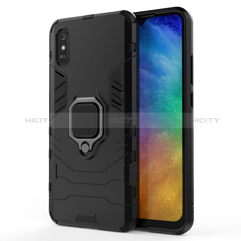 Xiaomi Redmi 9i用ハイブリットバンパーケース プラスチック アンド指輪 マグネット式 KC2 Xiaomi 