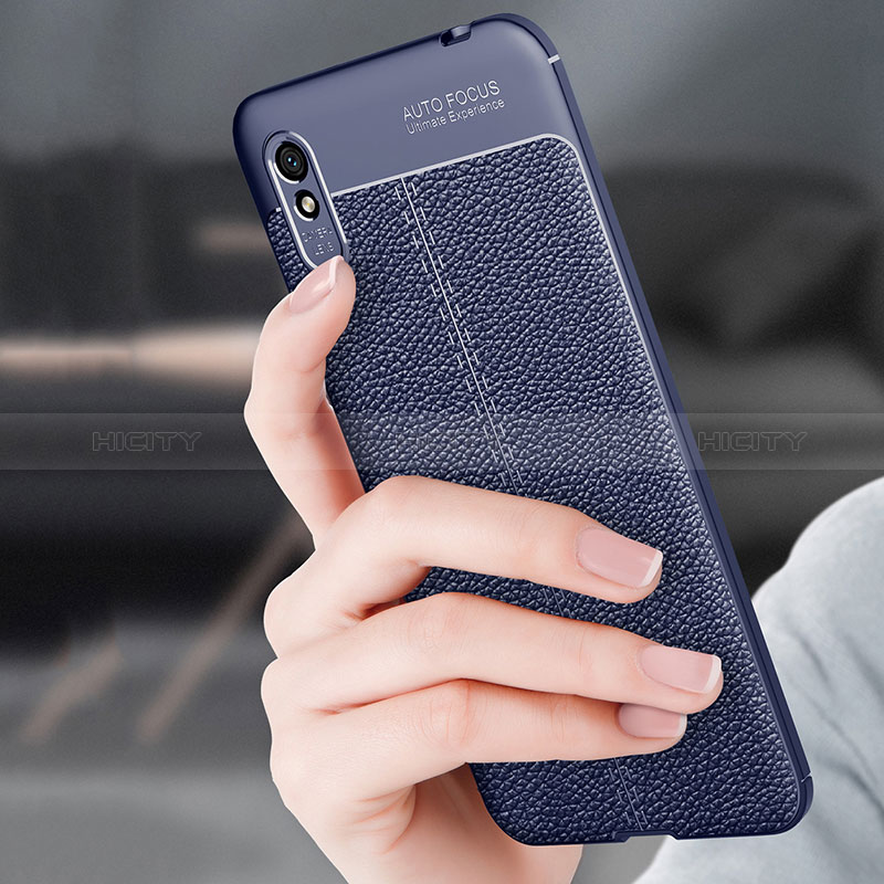 Xiaomi Redmi 9i用シリコンケース ソフトタッチラバー レザー柄 カバー WL2 Xiaomi 