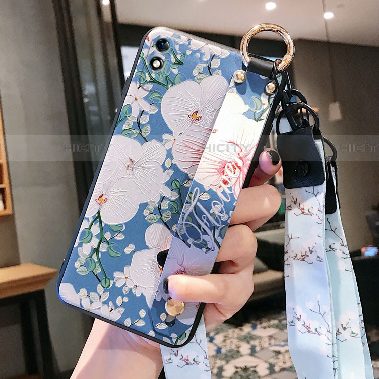 Xiaomi Redmi 9i用シリコンケース ソフトタッチラバー 花 カバー S01 Xiaomi 