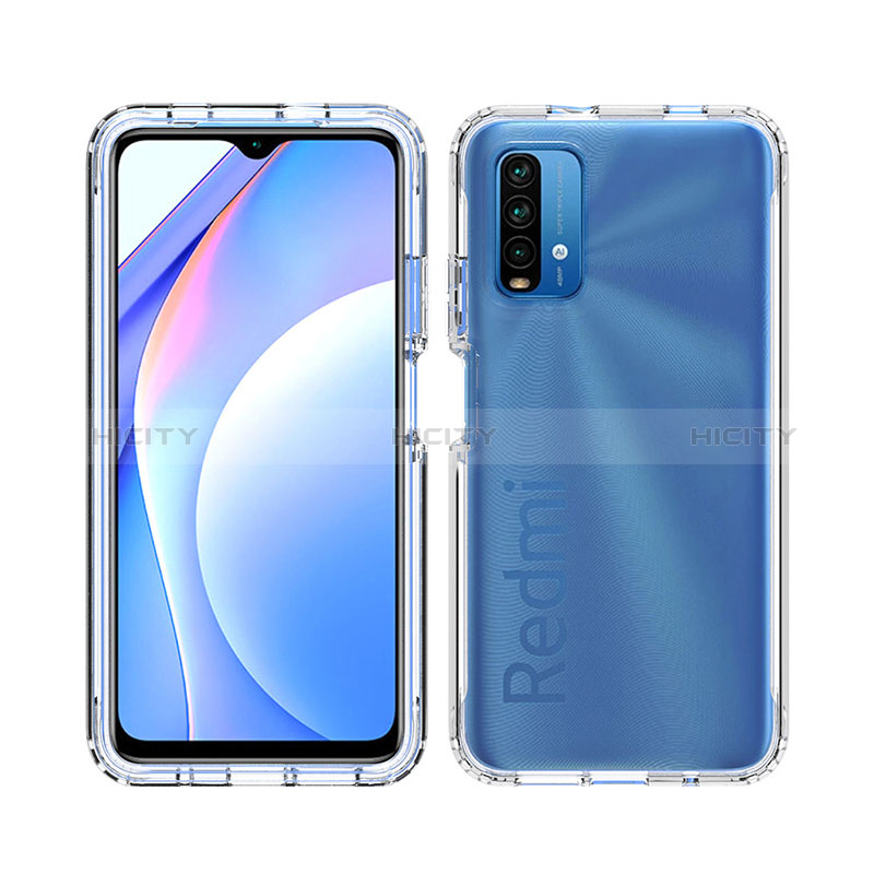 Xiaomi Redmi 9T 4G用前面と背面 360度 フルカバー 極薄ソフトケース シリコンケース 耐衝撃 全面保護 バンパー 透明 Xiaomi クリア