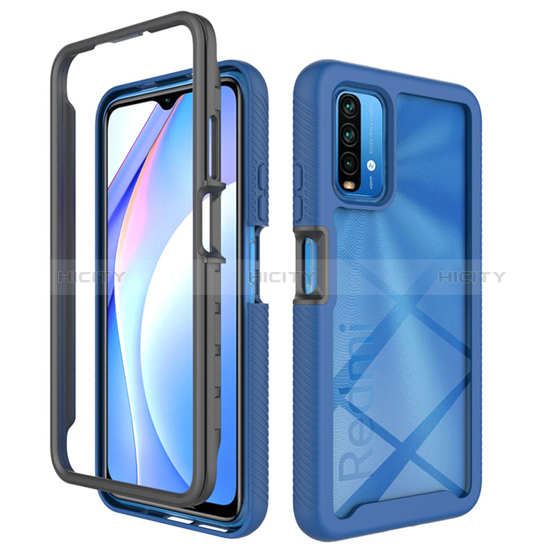 Xiaomi Redmi 9T 4G用360度 フルカバー ハイブリットバンパーケース クリア透明 プラスチック カバー ZJ4 Xiaomi 