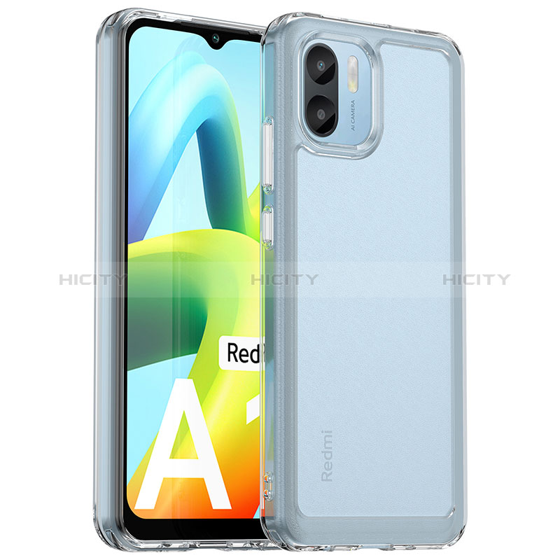 Xiaomi Redmi A1用ハイブリットバンパーケース クリア透明 プラスチック カバー J02S Xiaomi クリア