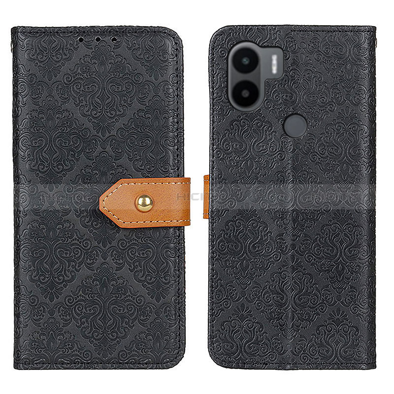 Xiaomi Redmi A1 Plus用手帳型 レザーケース スタンド カバー K05Z Xiaomi ブラック