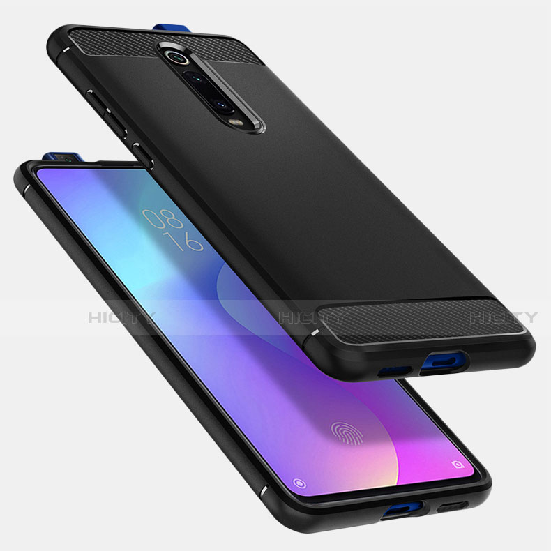 Xiaomi Redmi K20用シリコンケース ソフトタッチラバー ツイル Xiaomi ブラック