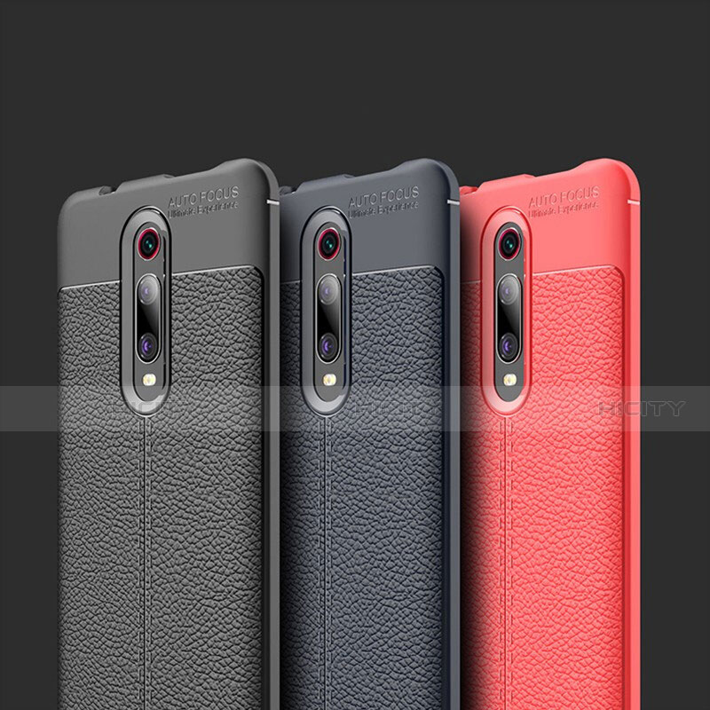 Xiaomi Redmi K20用シリコンケース ソフトタッチラバー レザー柄 カバー H01 Xiaomi 